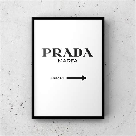 Buy White Prada Marfa Gossip Girl Wall Art Online – Aesthesy